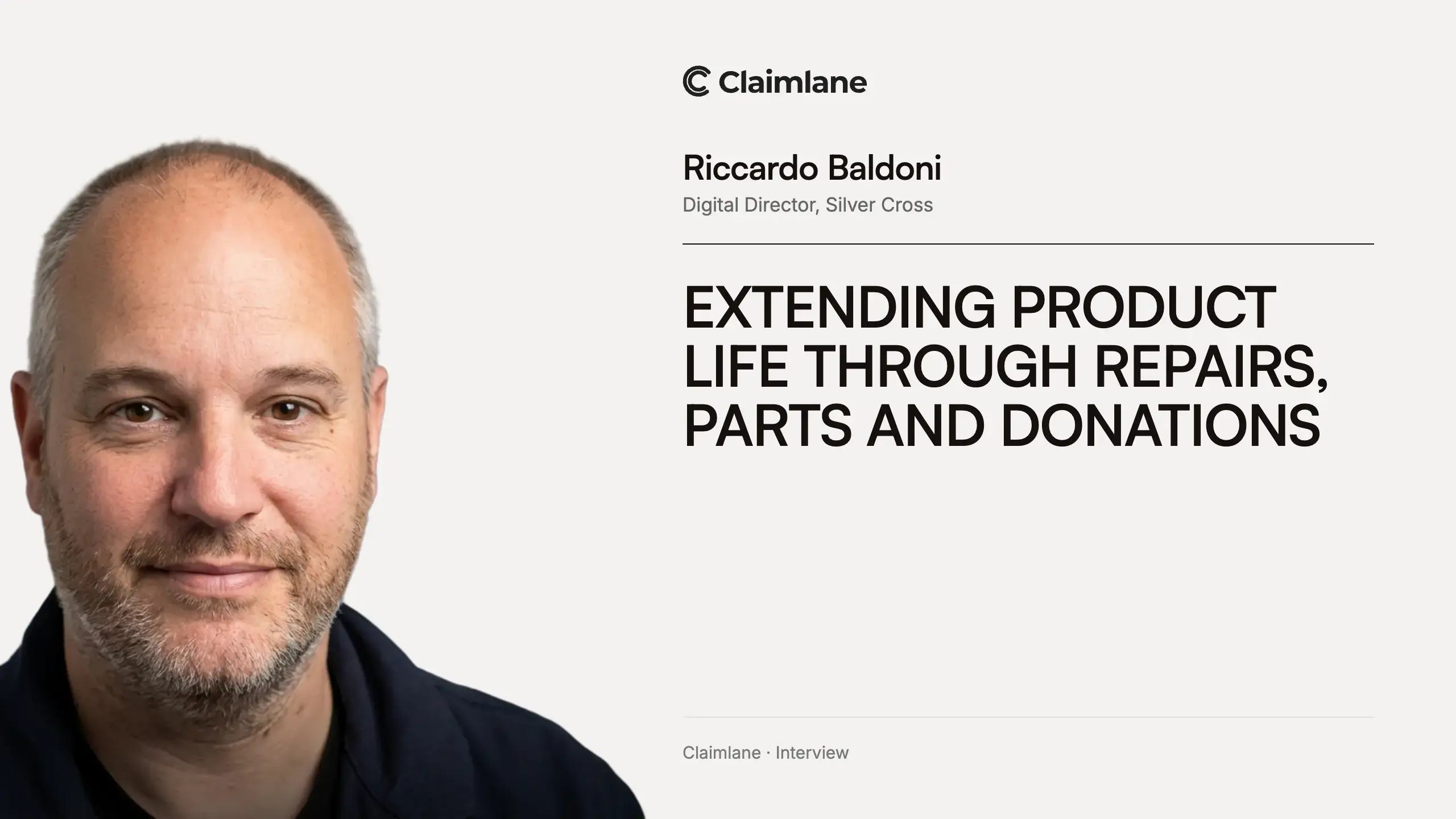 Riccardo Baldoni interview