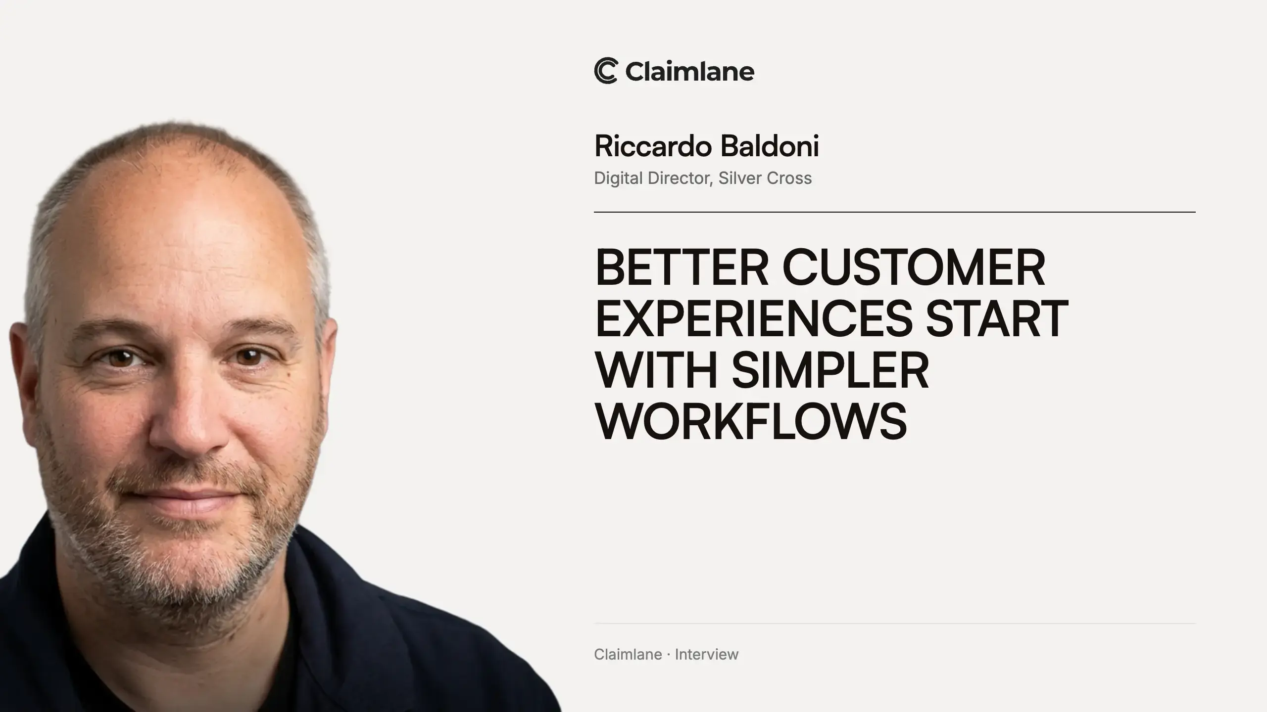 Riccardo Baldoni interview